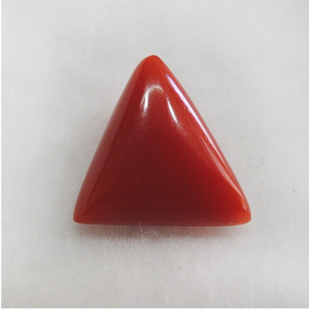 4.00ct (4.39 ratti) triangle natural red-coral (mungaa) KBG-C021