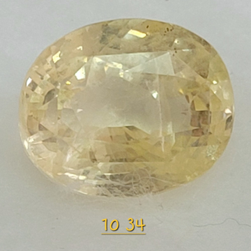 10.34ct off-round yellow sapphire KBG-YS06 by 