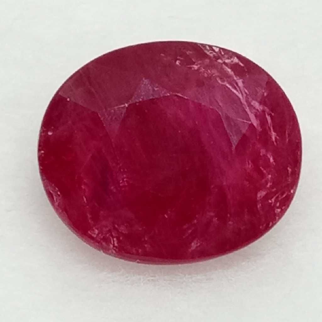 4.07ct oval red ruby-manek