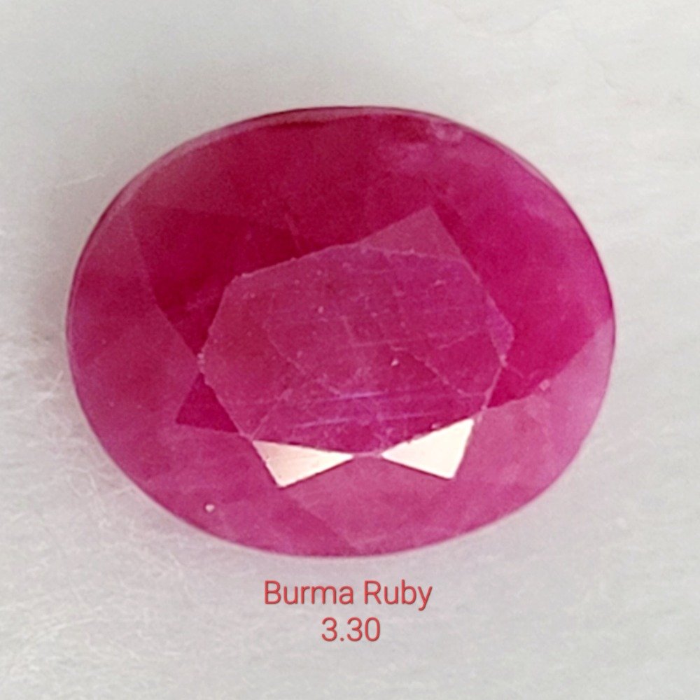 3.30ct Faceted Ruby KBG-R1