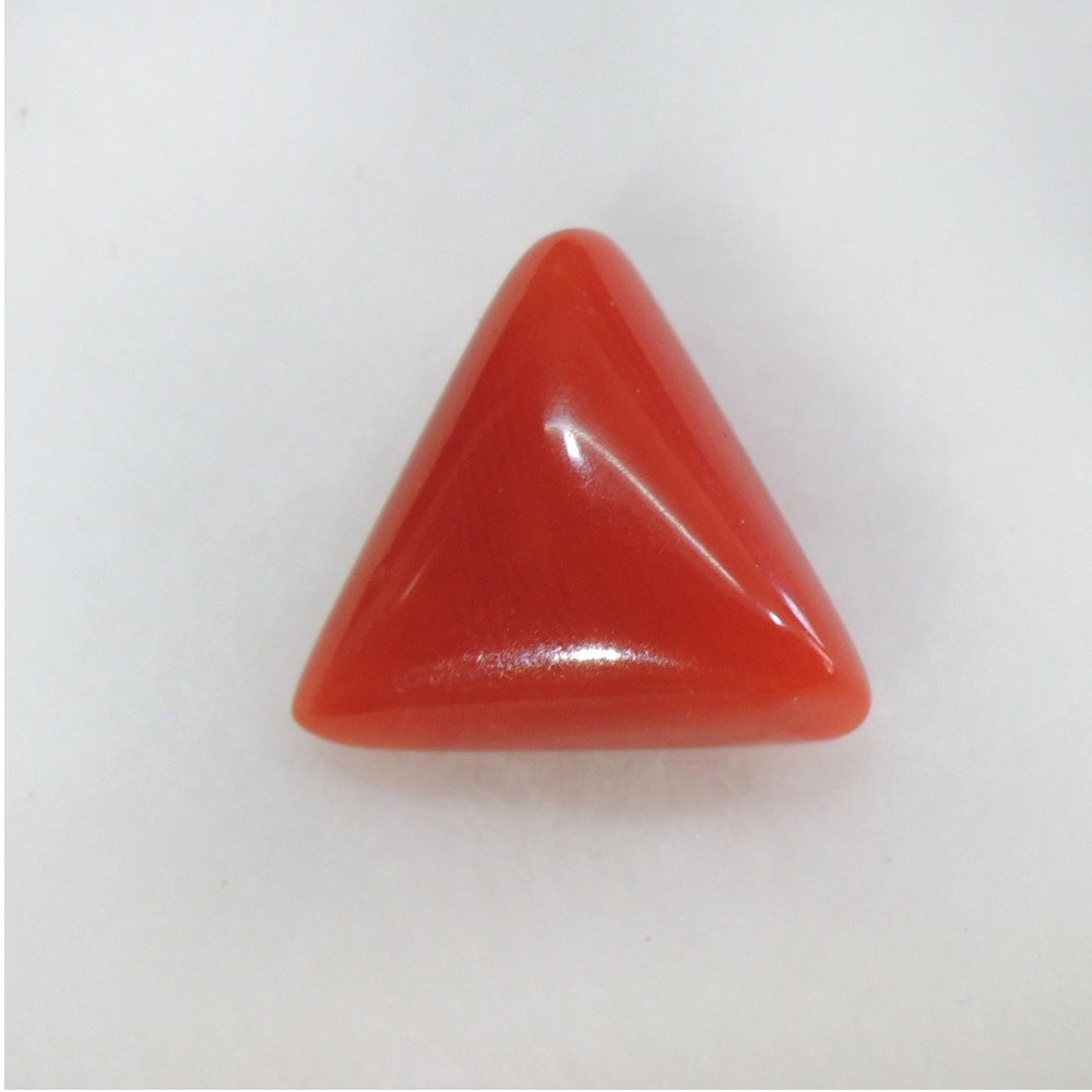 4.10ct triangle natural red-coral (mungaa) KBG-C029