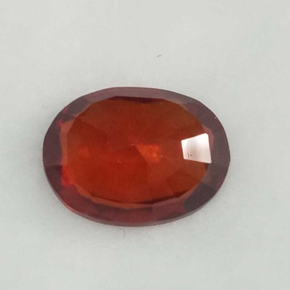 5.21ct oval brown hessonite-gomed