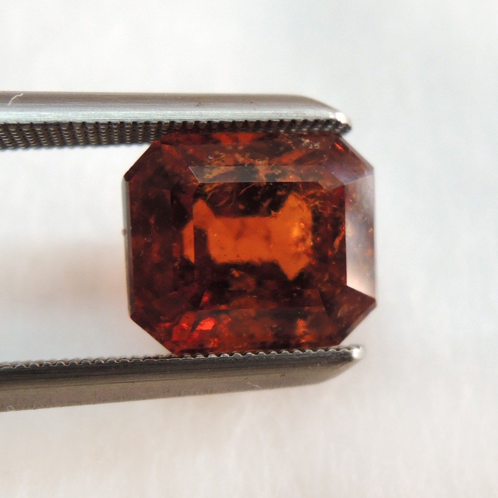 3.83ct rectangle natural hessonite-gomed KBG-G004