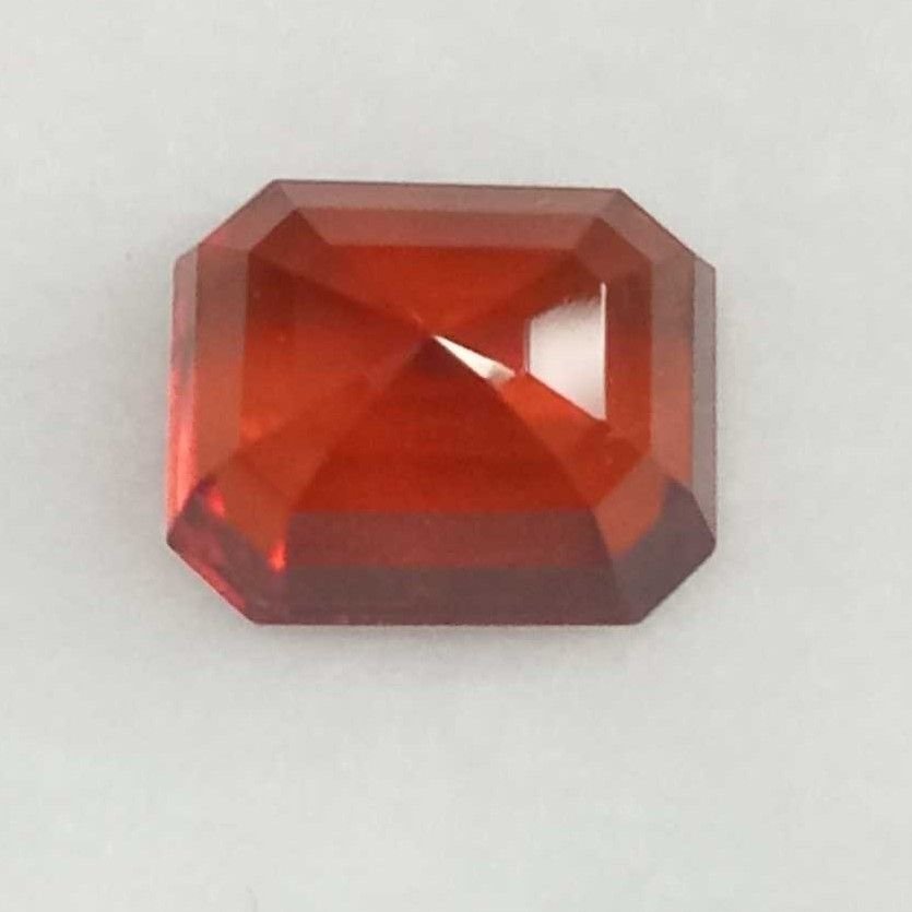 6.19ct rectangle brown hessonite-gomed